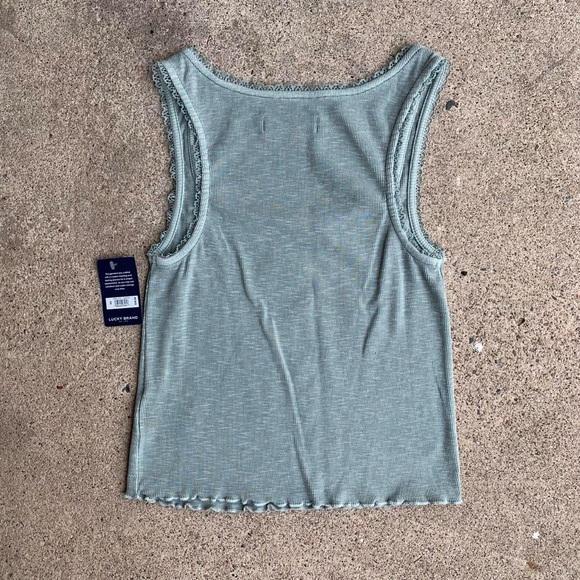 Sage Green Grunge Tank Top - Picture 7 of 7
